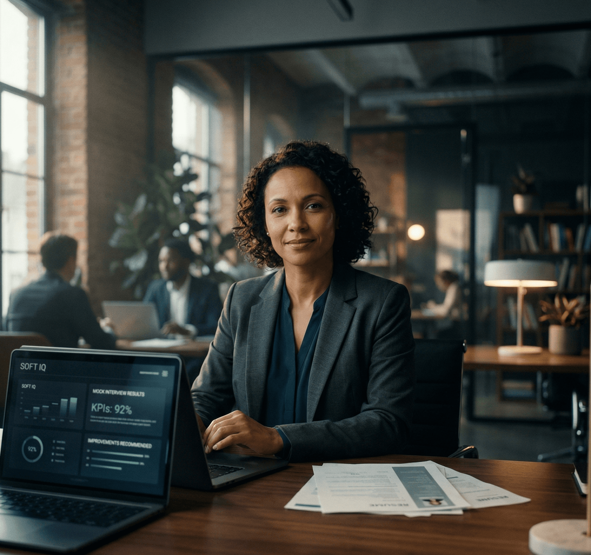Professional mentor in discussion