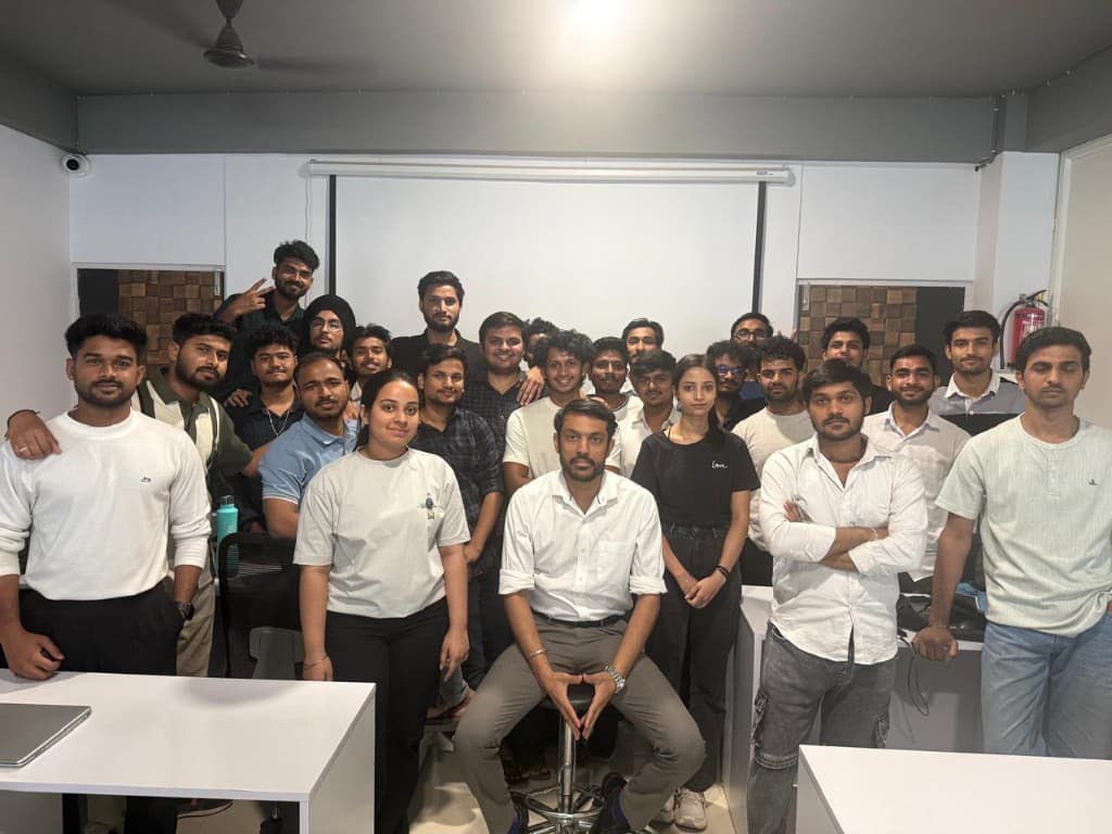 SoftIQ seminar cohort group photo after a training session